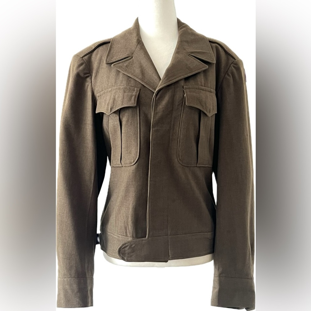 WW2 Wool Jacket Made in USA Dated 1944 Philadelphia QM Depot 36R